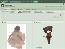 Tablet Screenshot of kumashige.deviantart.com
