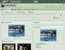 Tablet Screenshot of dragonofdestiny.deviantart.com