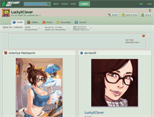 Tablet Screenshot of luckyxclover.deviantart.com