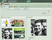 Tablet Screenshot of glossygem.deviantart.com