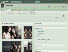 Tablet Screenshot of chriswinter.deviantart.com