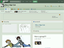 Tablet Screenshot of kiba-x-hige-club.deviantart.com