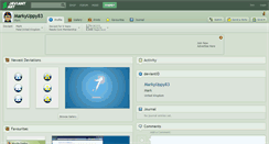 Desktop Screenshot of markyuppy83.deviantart.com