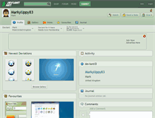 Tablet Screenshot of markyuppy83.deviantart.com