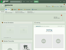 Tablet Screenshot of jakefun246.deviantart.com