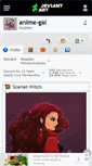 Mobile Screenshot of anime-gal.deviantart.com