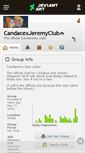 Mobile Screenshot of candacexjeremyclub.deviantart.com