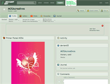 Tablet Screenshot of mosacreativos.deviantart.com
