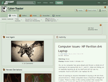 Tablet Screenshot of cyber-toaster.deviantart.com