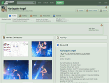 Tablet Screenshot of harlaquin-angel.deviantart.com