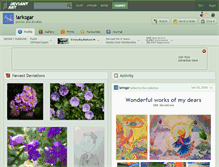 Tablet Screenshot of larksgar.deviantart.com