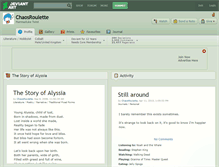 Tablet Screenshot of chaosroulette.deviantart.com
