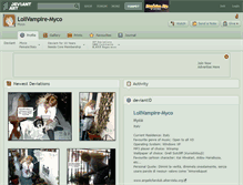 Tablet Screenshot of lolivampire-myco.deviantart.com