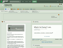 Tablet Screenshot of dobbyknits.deviantart.com
