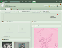 Tablet Screenshot of kuzunari.deviantart.com