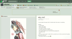Desktop Screenshot of cottonball.deviantart.com
