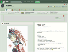 Tablet Screenshot of cottonball.deviantart.com