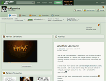 Tablet Screenshot of eddysantos.deviantart.com