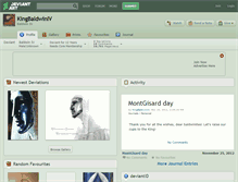 Tablet Screenshot of kingbaldwiniv.deviantart.com