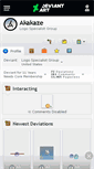 Mobile Screenshot of akakaze.deviantart.com