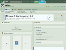 Tablet Screenshot of akakaze.deviantart.com