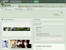 Tablet Screenshot of borturan.deviantart.com