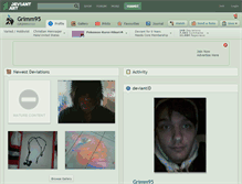 Tablet Screenshot of grimm95.deviantart.com