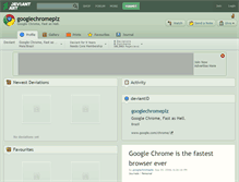 Tablet Screenshot of googlechromeplz.deviantart.com