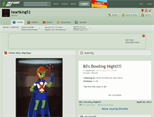 Tablet Screenshot of heartking52.deviantart.com