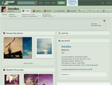 Tablet Screenshot of dolcebea.deviantart.com