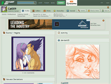 Tablet Screenshot of cat009.deviantart.com