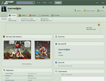 Tablet Screenshot of maxwedgies.deviantart.com