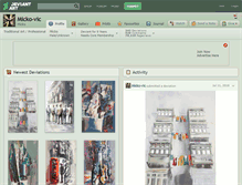 Tablet Screenshot of micko-vic.deviantart.com