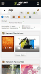 Mobile Screenshot of eqx.deviantart.com