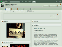 Tablet Screenshot of electric-penguin.deviantart.com