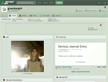 Tablet Screenshot of greenberg69.deviantart.com