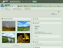 Tablet Screenshot of legerete.deviantart.com