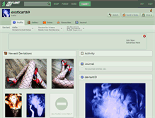 Tablet Screenshot of exoticart69.deviantart.com