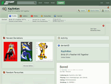 Tablet Screenshot of kaylinken.deviantart.com