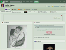 Tablet Screenshot of luciferdragon.deviantart.com