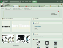 Tablet Screenshot of eyoshihiro.deviantart.com