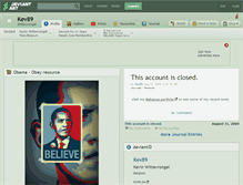 Tablet Screenshot of kev89.deviantart.com