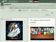 Tablet Screenshot of locksleyred.deviantart.com