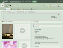 Tablet Screenshot of iron-wings.deviantart.com