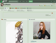 Tablet Screenshot of nicibanana.deviantart.com