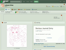 Tablet Screenshot of lalune-hime.deviantart.com
