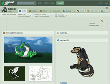 Tablet Screenshot of goreal.deviantart.com