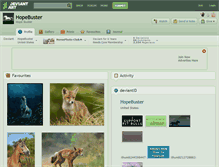 Tablet Screenshot of hopebuster.deviantart.com