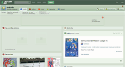 Desktop Screenshot of makkin.deviantart.com