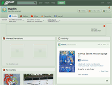 Tablet Screenshot of makkin.deviantart.com